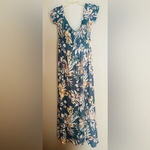 Floral Blue Maxi dress